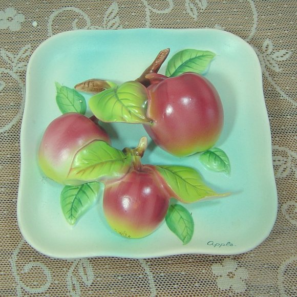 NapcoJapan Accents Vintage Napco 3d Apple Wall Plaquejapan Poshmark